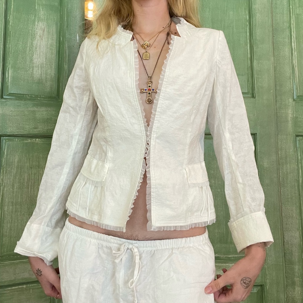 White lacey blouse